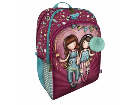 Mochila Escolar Gorjuss Fireworks Grená 34.5 x 43.5 x 22 cm