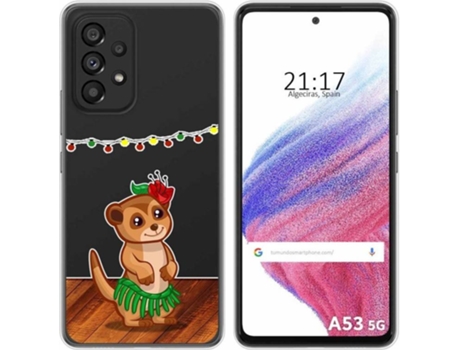 Carcasa para Samsung Galaxy A53 5G TUMUNDOSMARTPHONE Dibujos Transparente Suricata Multicolor