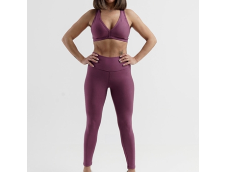 Conjunto Legging y Top para Mujer FORZA FITNESS Fire Morado para Fitness (Talla Unica)