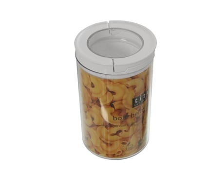 Bote Cocina Transparente Y Blanco DRW (10,5x17cm)