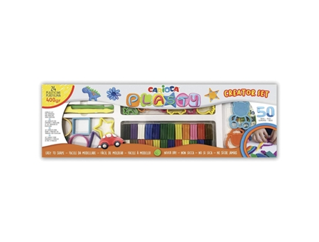 Plastilina CARIOCA Plasty 50 Piezas Multicolor (Edad Mínima Recomendada: 3 años)