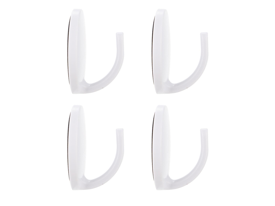 Omni-4 Gancho Magnético Para Refrigerador Colgante Fuerte Soporte 150g Abs Cocina Organización 4,4x4,4x2,7cm Blanco