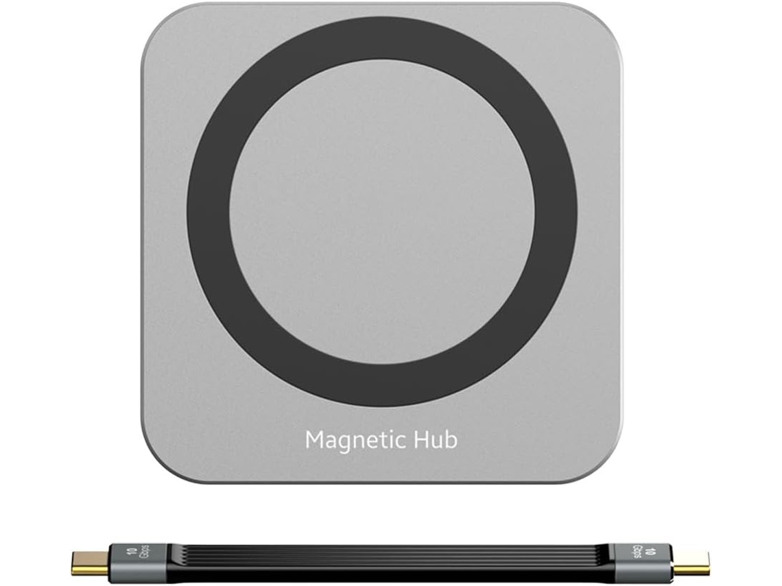 Hub Usb-c 8 En 1 Con Carcasa Para Ssd M.2 Nvme/adaptador Usb-c Pd100w De 10 Gbps