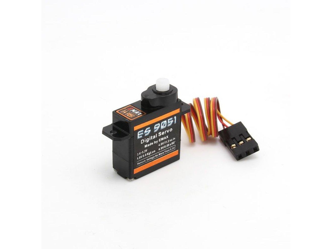 Conjunto de 6 Mini Servos Digitais Emax Es9051 de 4,3 G para Modelos Rc MDUG