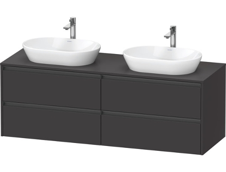 Mueble DURAVIT Ketho.2 bajo lavabo hueco para lavabo en ambos lados 1600x568x550mm K24899B
