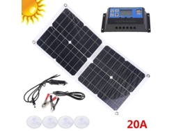 Panel Solar Plegable De 100 W Y 12 V/5 V Con 2 Puertos Usb Para Coche, Batería, Teléfono Móvil, Tableta, Cargador Y Camping.