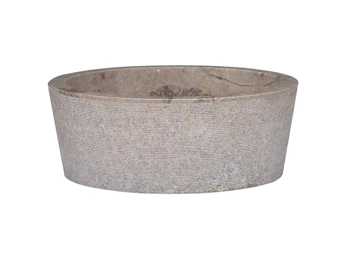Lavabo Ø40x15 Mármol Gris DKD HOME DECOR