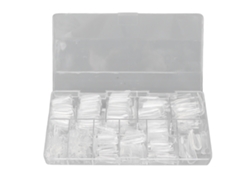 Conjunto De Unhas Falsas Transparentes Profissionais 500pcs Para Salão E Casa Diy Mulheres Acessório Portátil