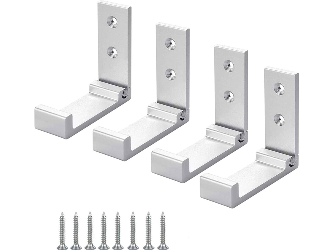 4 Ganchos De Pared Para Armario, Gancho Plegable De 90° Para Auriculares
