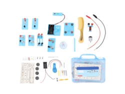 Caja De Experimentos Eléctricos Kit De Circuito Serie Paralelo Para Niños Con Luces Led Turbina Eólica