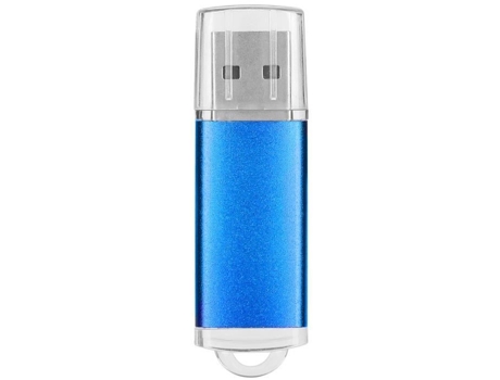 HURRISE Memoria USB Flash Drive Cubierta Transparente Azul Portátil Memory Stick de Almacenamiento para Tablet PC 2 Gb