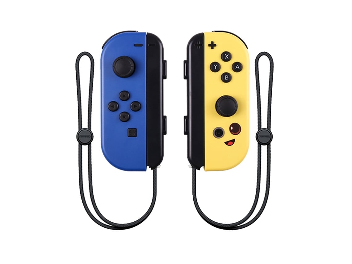 Mandos Joy-Con Classic Fortress Edition para Nintendo Switch (con un par de correas para las muñecas) Stelasplen (azul y amarillo)