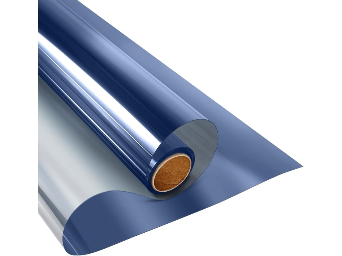 Lámina para ventanas de vidrio espejado unidireccional, bloqueo UV (azul-plata, 50 cm x 500 cm) Especificaciones.