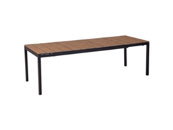Mesa De Refeição De Jardim Extensível Tofane 198/248 Cm 90 Cm Castanho