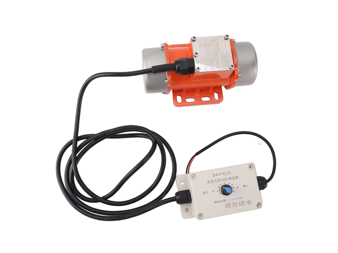 Motor de vibración de hormigón con controlador de velocidad DC 24V sin escobillas IP65