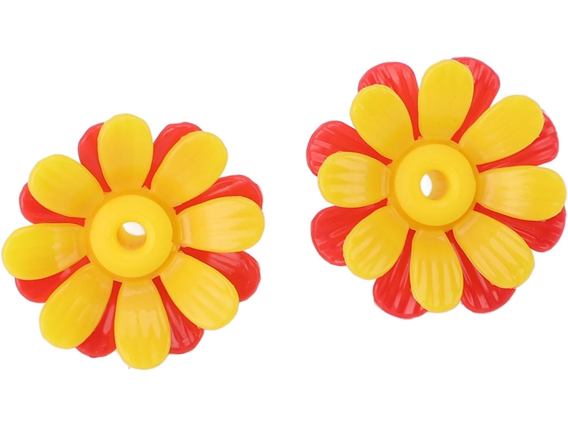 Comederos Para Colibríes (30 Unidades), Flores De Repuesto, Comederos De Plástico Coloridos Para Pájaros