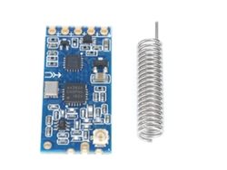 Módulo De Puerto Serie Inalámbrico Hc-12 Si4463 Con Antena De 1000 M Y Rango De Frecuencia De 433,4 A 473,0 Mhz.