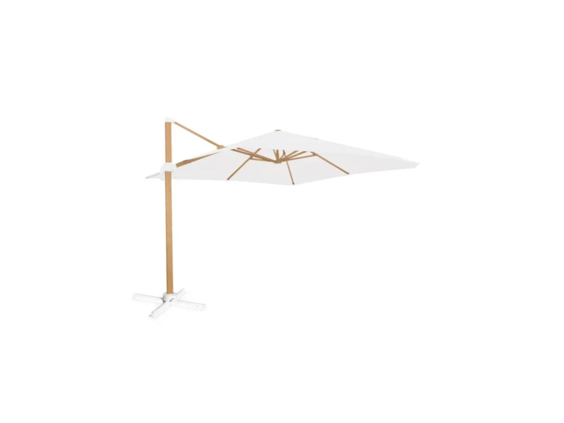 DUDECOR Parasol De Aluminio 300x400 Blanco