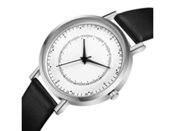 Reloj De Pulsera Informal De Moda Con Correa De Pu, Modelo Xr3257, Negro Y Plateado.