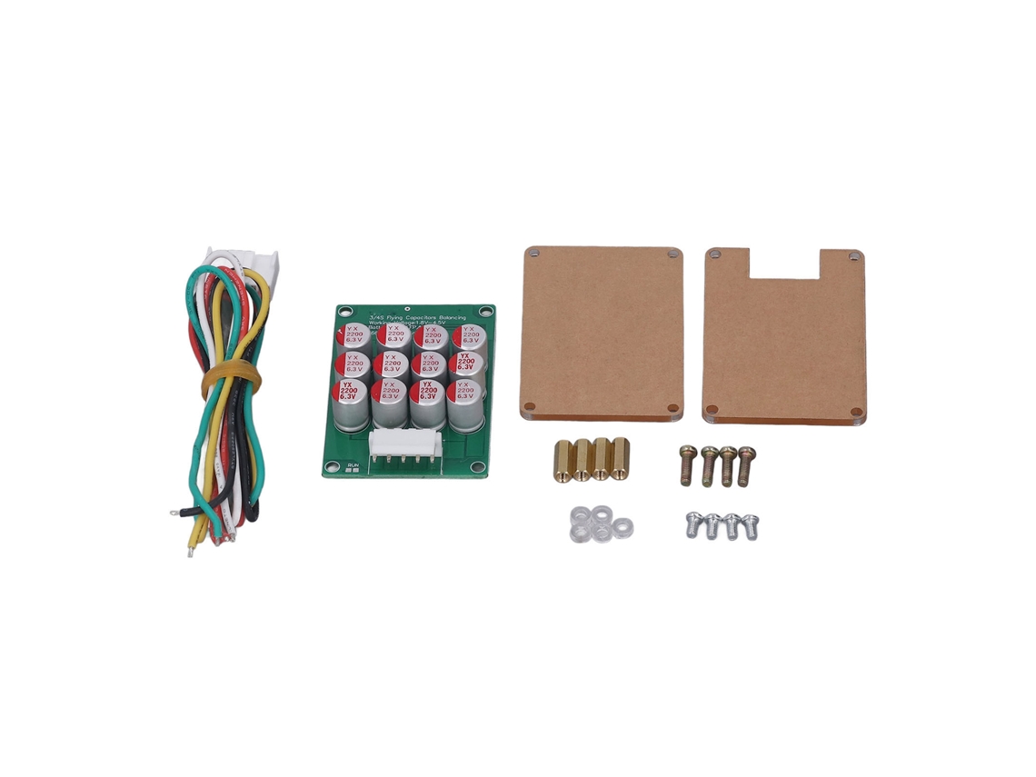 Equalizador de bateria ativo 4s com placa de balanceamento de cabos para células de lítio ternárias LFP 1,8 V-4,5 V com caixa