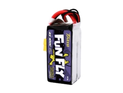 Batería de polímero de litio Tattu Funfly 4s de 14,8 V, 1550 mAh, 100 C, 4S1P, conector XT60 para dron de carreras RC FPV