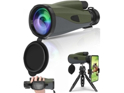 Monocular 30x60 con prisma Bak4 y lente FMC para observación de aves, caza, senderismo y acampada, gris Bestvite
