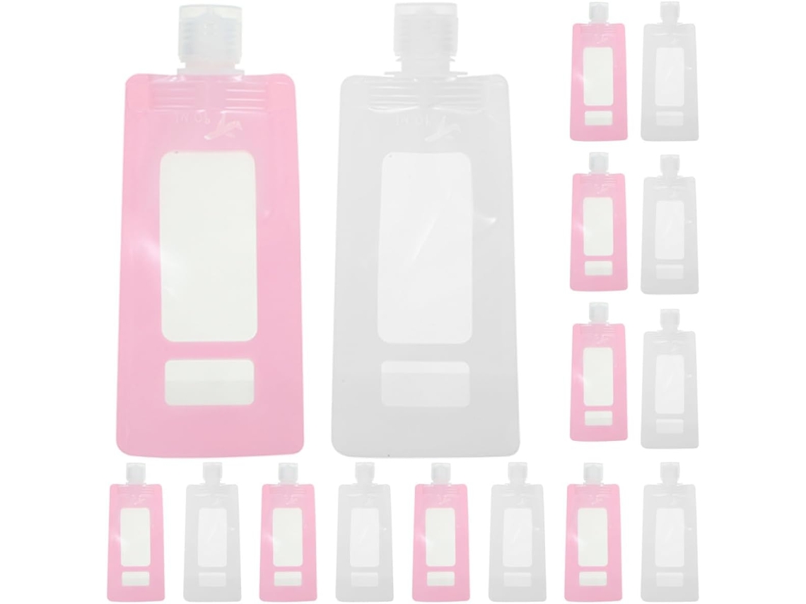 20 Sobres De Loción De Fondo Plano De 90 Ml En Pet Pa Pe, Bolsas Vacías A Prueba De Fugas Para Champú, Para Viajes.