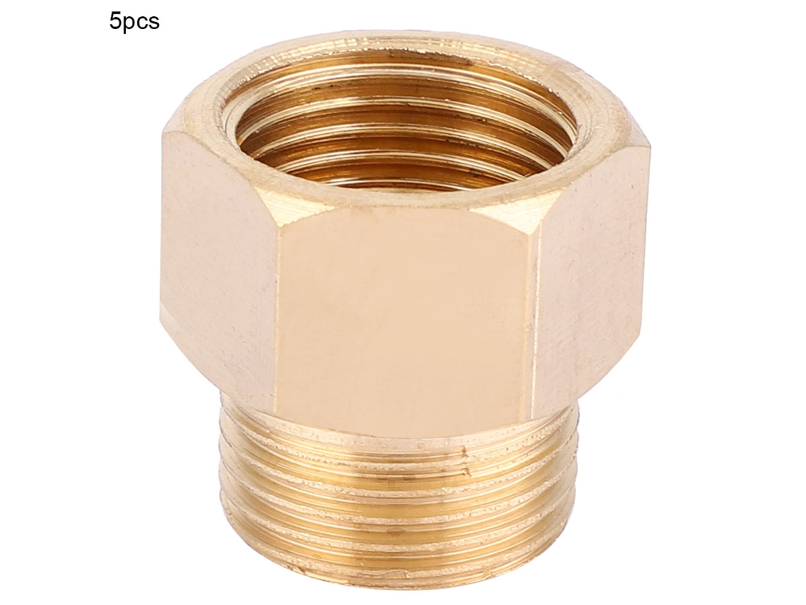 2026velora-5 Piezas De Accesorios De Tubería De Bronce Con Rosca Bspp Hembra A Macho, Conector Rápido (g1/4")