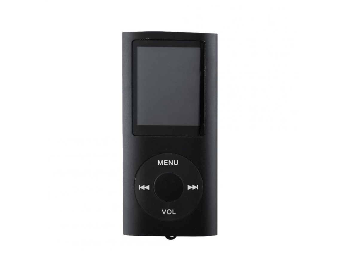 Reproductor MP3 de 1,8 pulgadas, reproductor de música, radio FM integrada y función de grabación, lector de libros electrónicos, con cable de conexión USB. Elisefashion