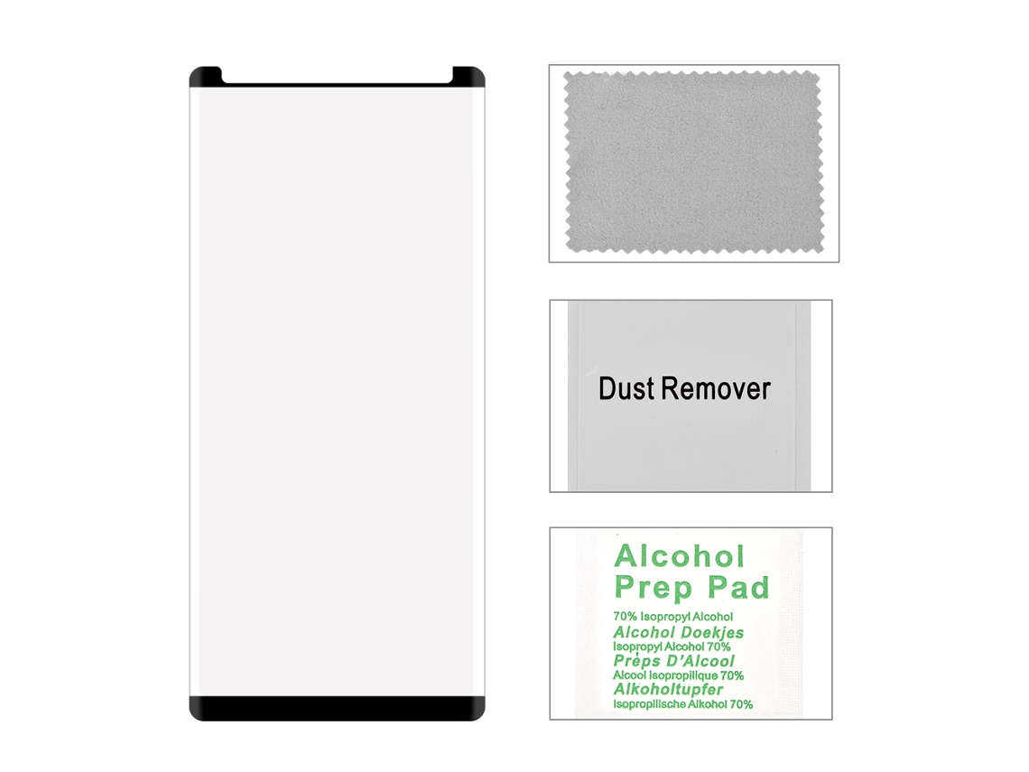 Protector De Pantalla De Vidrio Templado (dureza 9h, Curvatura 3d) Para El Nuevo Samsung Galaxy Note8, Pantalla Completa De Vidrio Templado