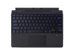 Teclado Bluetooth para Surface Pro 8/9/10/11x (retroiluminación multicolor) - Negro intenso