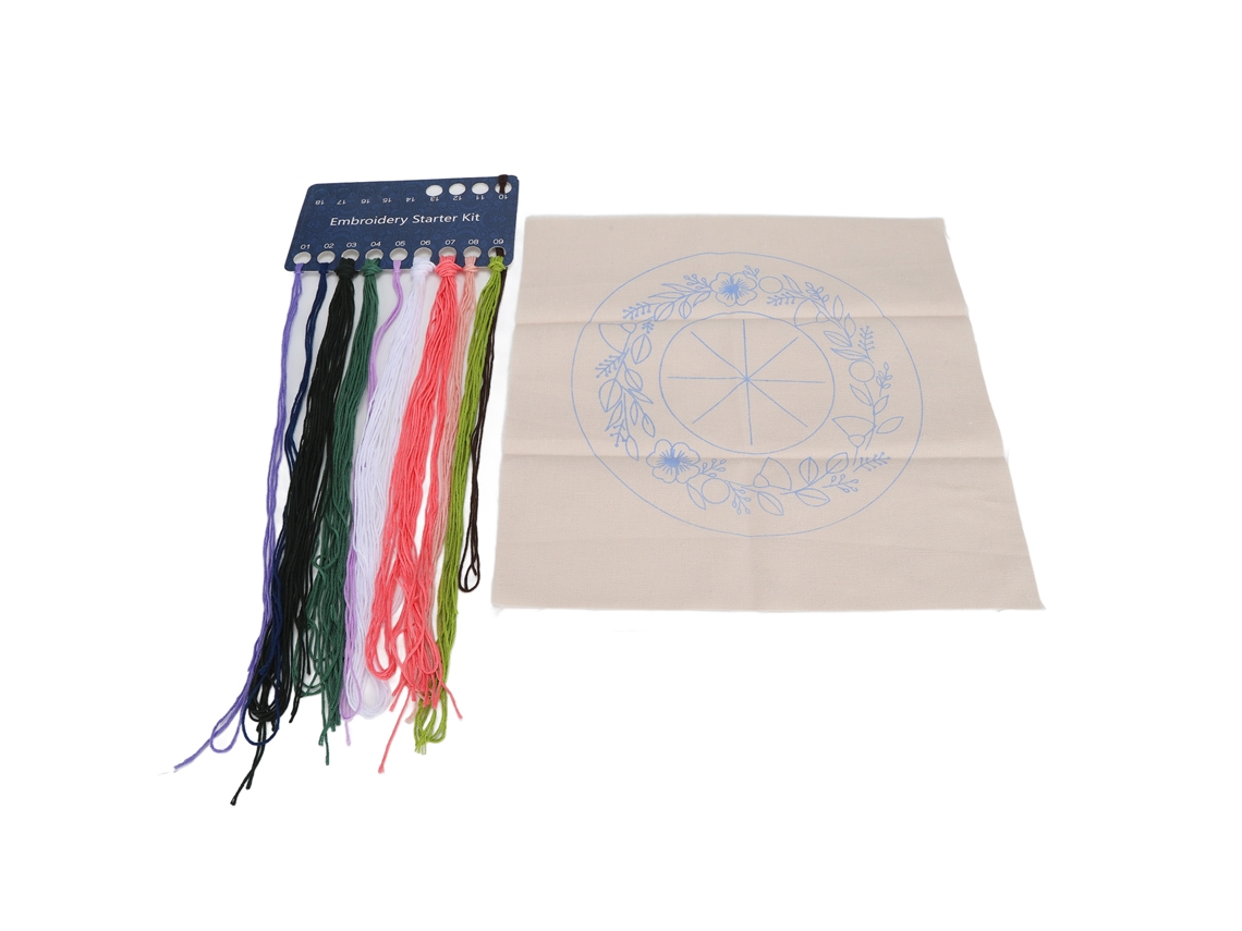 Kit De Bordado Para Principiantes Con Patrones Coloridos Para Hacer Guirnaldas Diy - Fácil De Usar