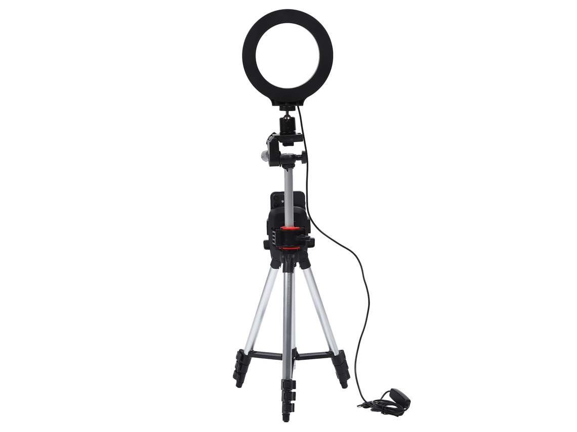 Luz Anular Led Regulable 6.2 Pulgadas Con Trípode Y Soporte Para Teléfono Móvil Para Fotografía Y Maquillaje