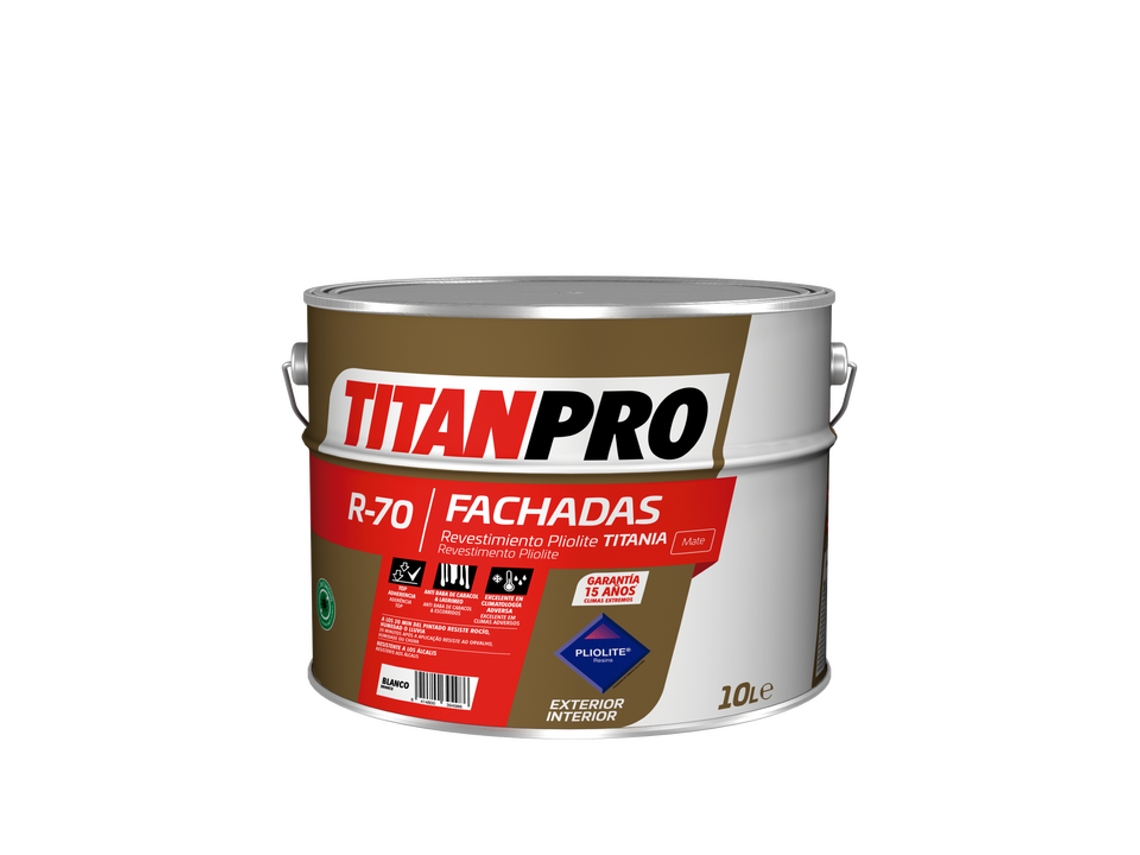 Titanpro R-70 Revestimiento Pliolite Mate Blanco 10L