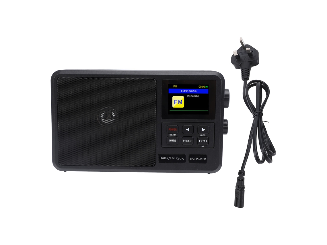 Radio Fm Portátil Con Sintonización Por Perilla Usb Bt Dab Internet Wireless Fidelity