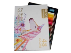Juego De 48 Lápices De Colores A Base De Aceite Para Dibujar