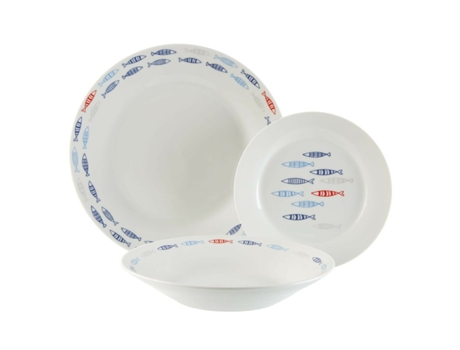 Set de Vajilla Versa Peces Porcelana 18 Piezas