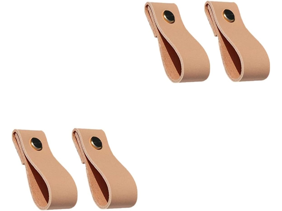 8 Piezas De Tiradores Cuero Para Cajones Muebles, Manijas Puertas Gabinetes Cocina, Manijas Cómodas