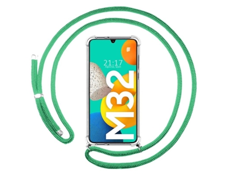 Carcasa Samsung Galaxy M32 TUMUNDOSMARTPHONE Colgante Verde