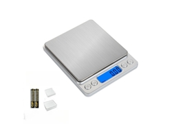 Balanza Digital De Acero Inoxidable De Alta Precisión (capacidad Y Precisión De 1 Kg/0,1 G), Versión A Pilas Czhhmart