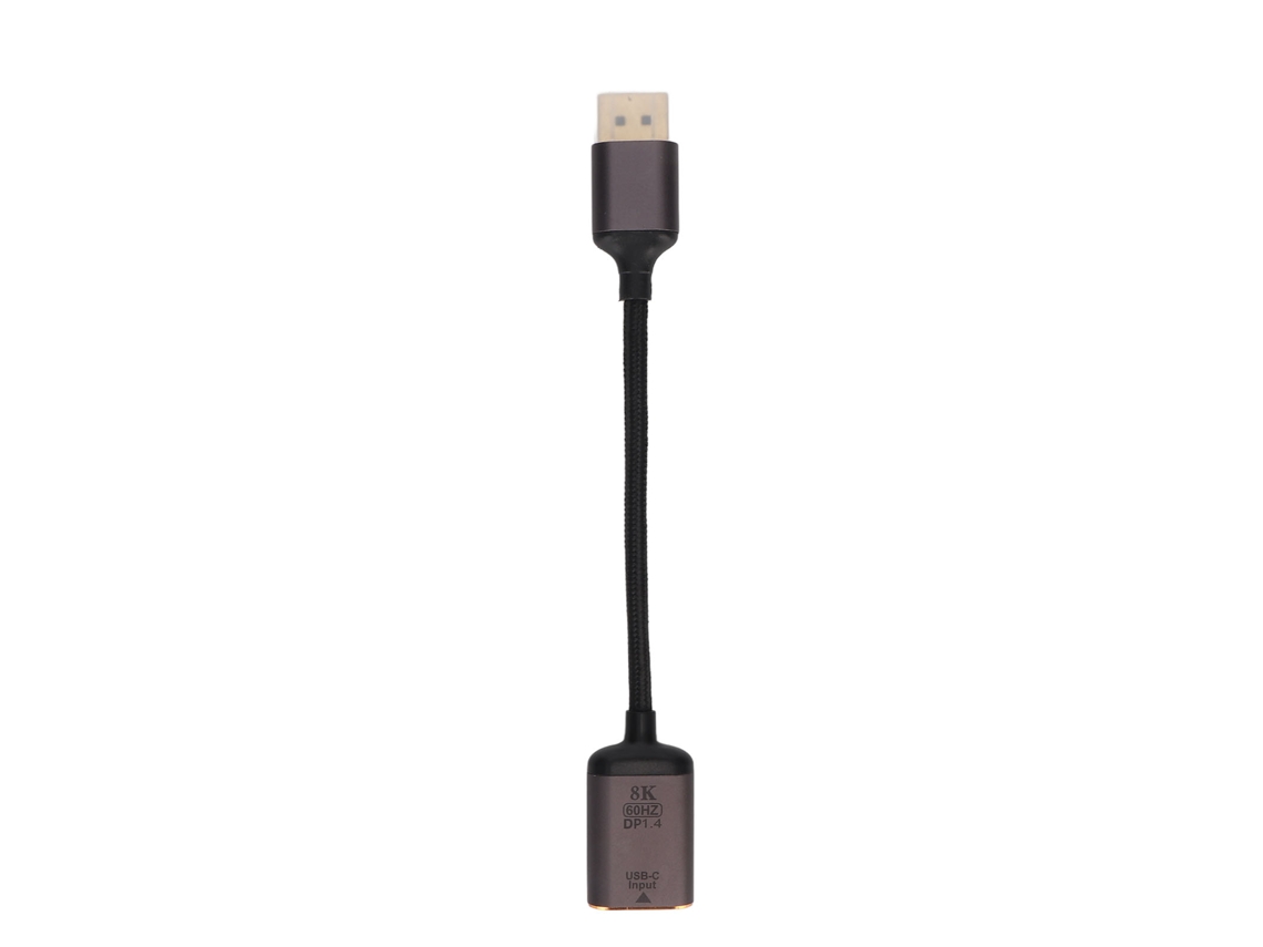 Cable Adaptador Corto Usb-c Dp1.4 8k 60hz Hd Para Tv, Proyector Y Monitor.