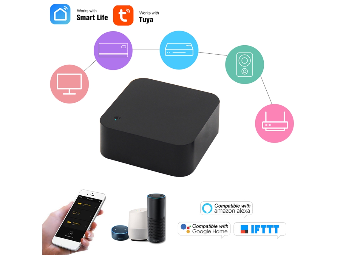 Mando a distancia universal Primerox WiFi IR con aplicación para aires acondicionados y televisores de todas las marcas.