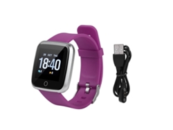 Reloj Inteligente Morado De 1.3 Pulgadas Con Monitor De Frecuencia Cardíaca/presión Arterial, Podómetro Y Reloj Deportivo