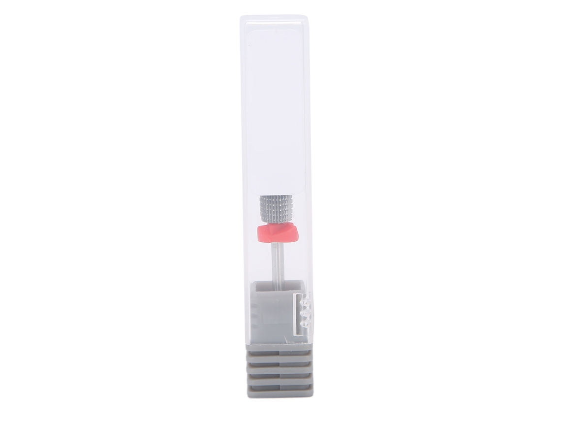 Broca de acero de tungsteno para uñas con cabezal pulidor, accesorio para manicura.