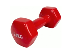 Mancuerna Pesa De 5Kg De Acero Cubierta En Vinilo Suave Y Antideslizante Ejercicio En Casa, Gimnasia, Musculación COSHANO