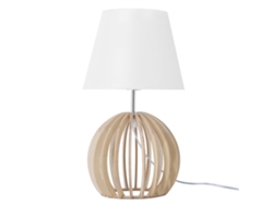 Lámpara de mesa BELIANI Samo de Madera contrachapada Blanco 22x22x41