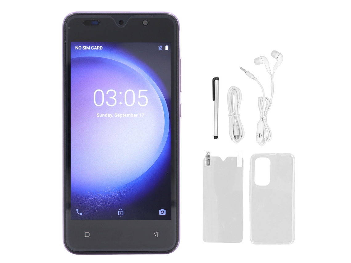 Smartphone Con Lápiz Pantalla Hd 5.0 Pulgadas 4gb Ram 32gb Rom 8mp Cámara Reconocimiento Facial Android 12 Morado