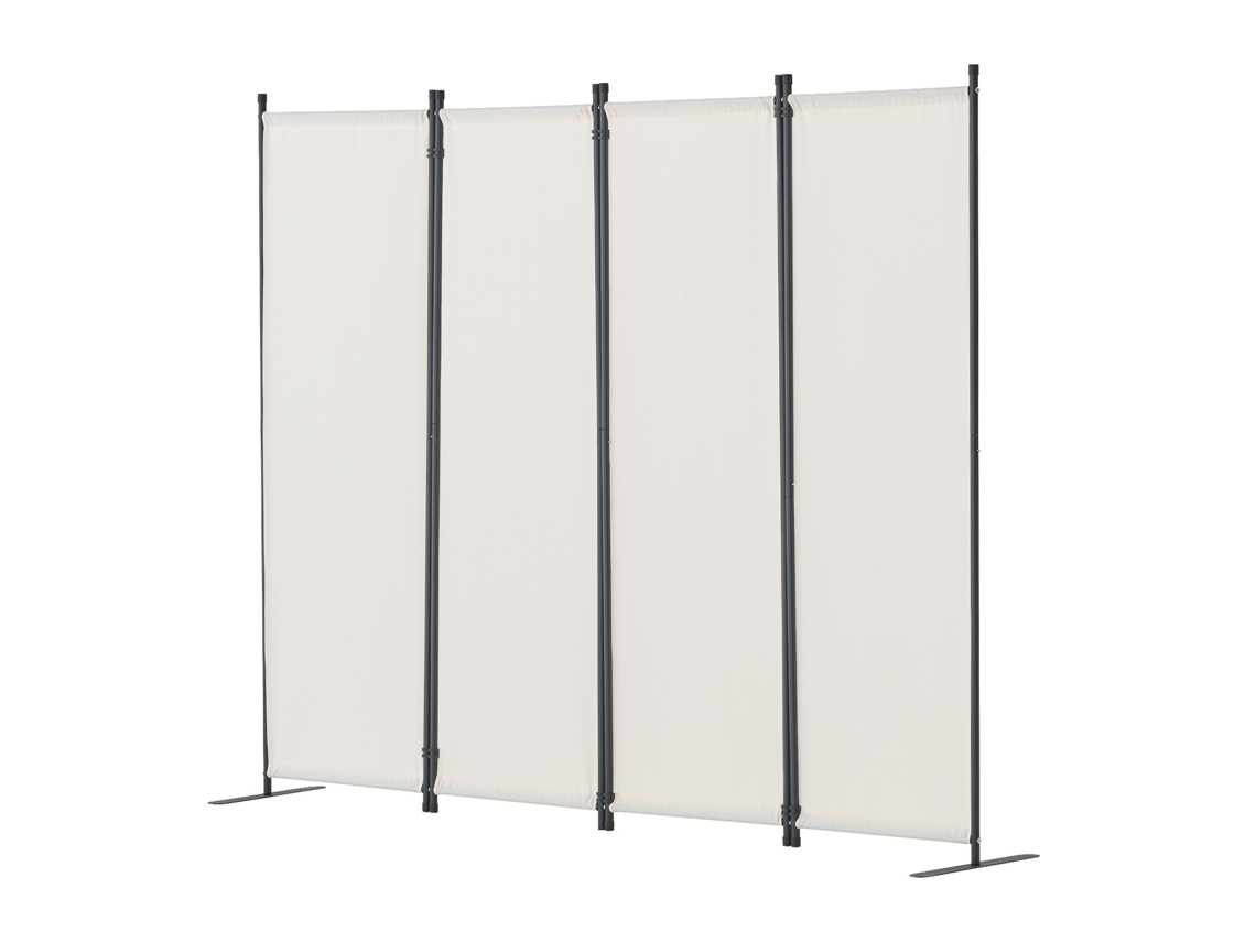 Divisores plegables Succebuy en blanco con 4 paneles para oficina