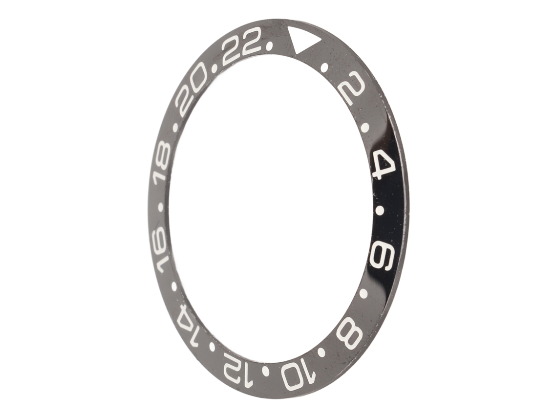 Bisel De Cerámica Para Reloj De 38 Mm, Blanco Y Negro