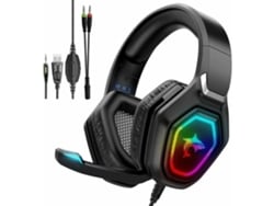 Auriculares Gaming ENKES con micrófono Ps5 con cancelación de ruido Micrófono Luz LED Color RGB Estéreo Genial Acerca de